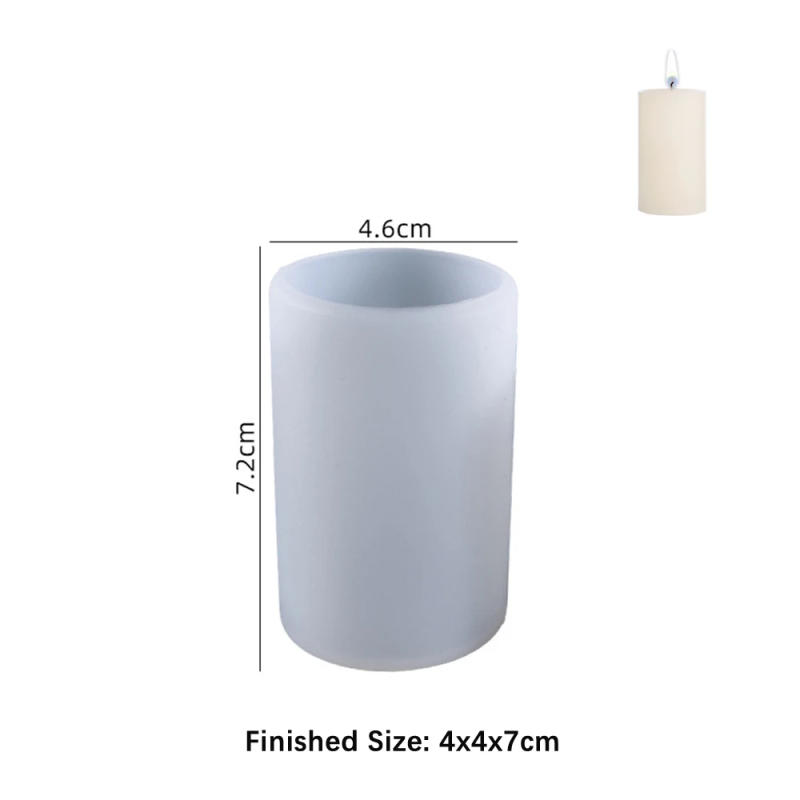 Description Picture 6 of itemCylinder Shape Candle Silicone Mold 3D DIY Cented Candle Soap Mould Craft Gift Making Plaster Resin Wax Homemade Decoration