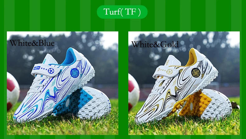 Description Picture 5 of itemBrand Kids Football Shoes Professional FG/TF Soccer Shoes Boys Girls Cleats Grass Soccer Sneakers Outdoor Futsal Training Shoes