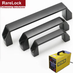 Door Cabinet Handle Knob Balck Metal for Industry Storage Box File-Cabinet Wooden Case Machine Rarelock HJ16 I