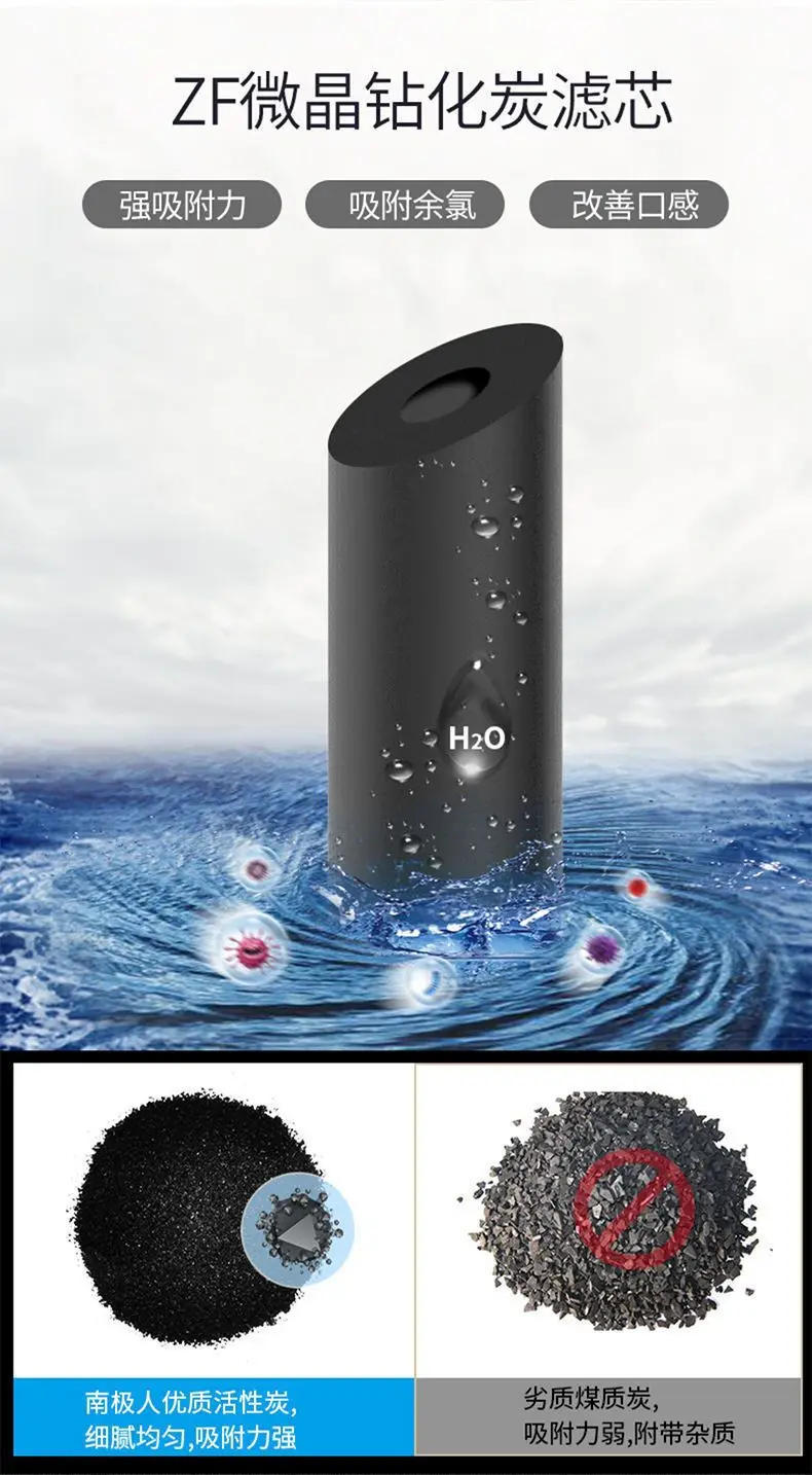 Description Picture 5 of itemStainless Steel Household Kitchen Direct Drinking Water Purifier Tap Water Faucet Filter Ultrafiltration Magnetized Machine