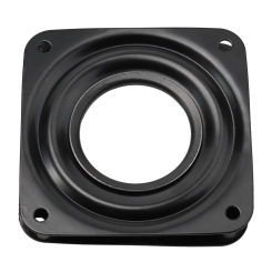 High Quality Brand New Exquisite Hollow Turntable 1PCS Bearing Rotating Black Plate Desk Table Swivel Turntable