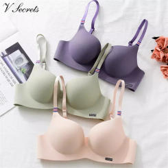Sexy Ice Silk Bra Corset Women French Style Underwear Gather Push Up Simple Lingerie Bralette Soutien Gorge нижнее белье женское