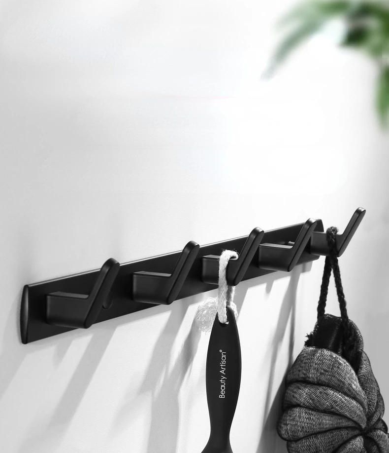 Description Picture 2 of itemSpace aluminum kitchen hooks Bathroom hardware accessories bathroom living room Home Clothing  Hat Storage Punching installation