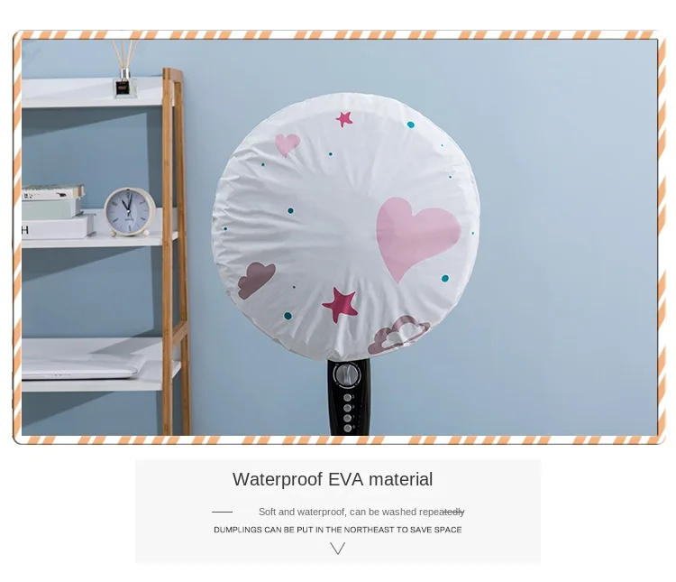 Description Picture 5 of itemElectric Fan Dust Cover Safety Protection Net Cover Dustproof Mesh Nets Children Anti-Pinch Bag Fan Accessorie Home Decor