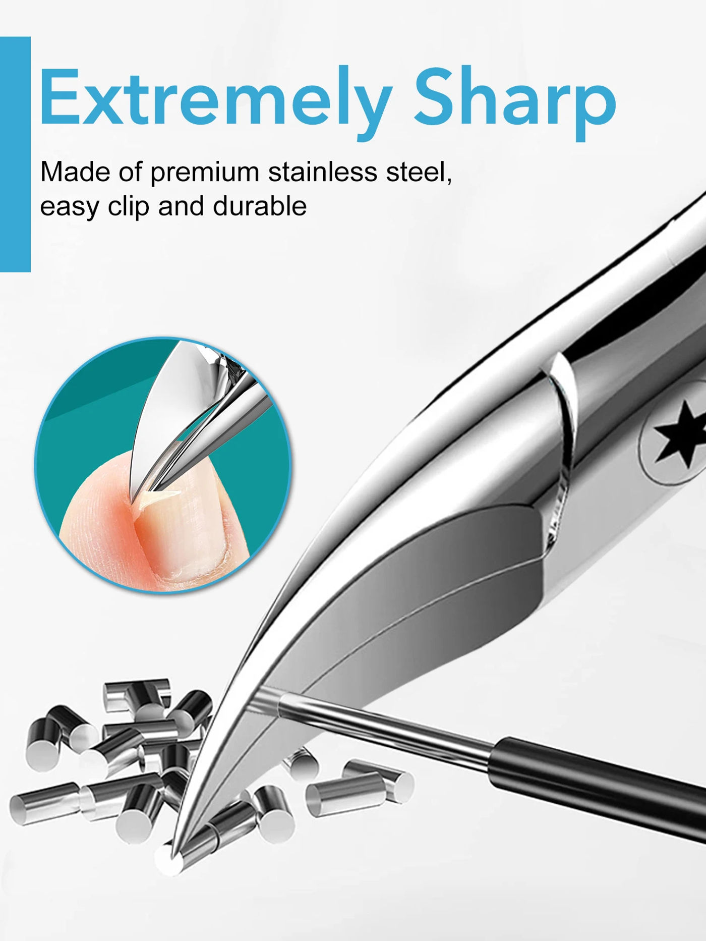 Description Picture 5 of item1Pcs Professional Toenail Clippers For Thick Ingrown Nails Wide Opening Non-Slip Long Handle Toenail Cutter Trimmers