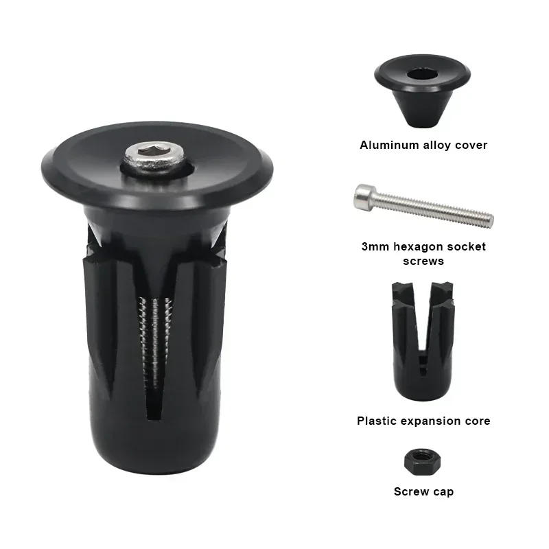 Description Picture 2 of item1Pc Bicycle Handlebar End Caps Lightweight Multi-Color Aluminum Alloy MTB Mountain Handle Bar Grips End Plugs Bike Accessories