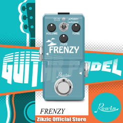 Rowin FRENZY Guitar Pedal Classic Fuzz Tone Creamy Violin-Like Sound Mini Full Metal Shell 2 Modes For Bass Guitars MIni Pedal