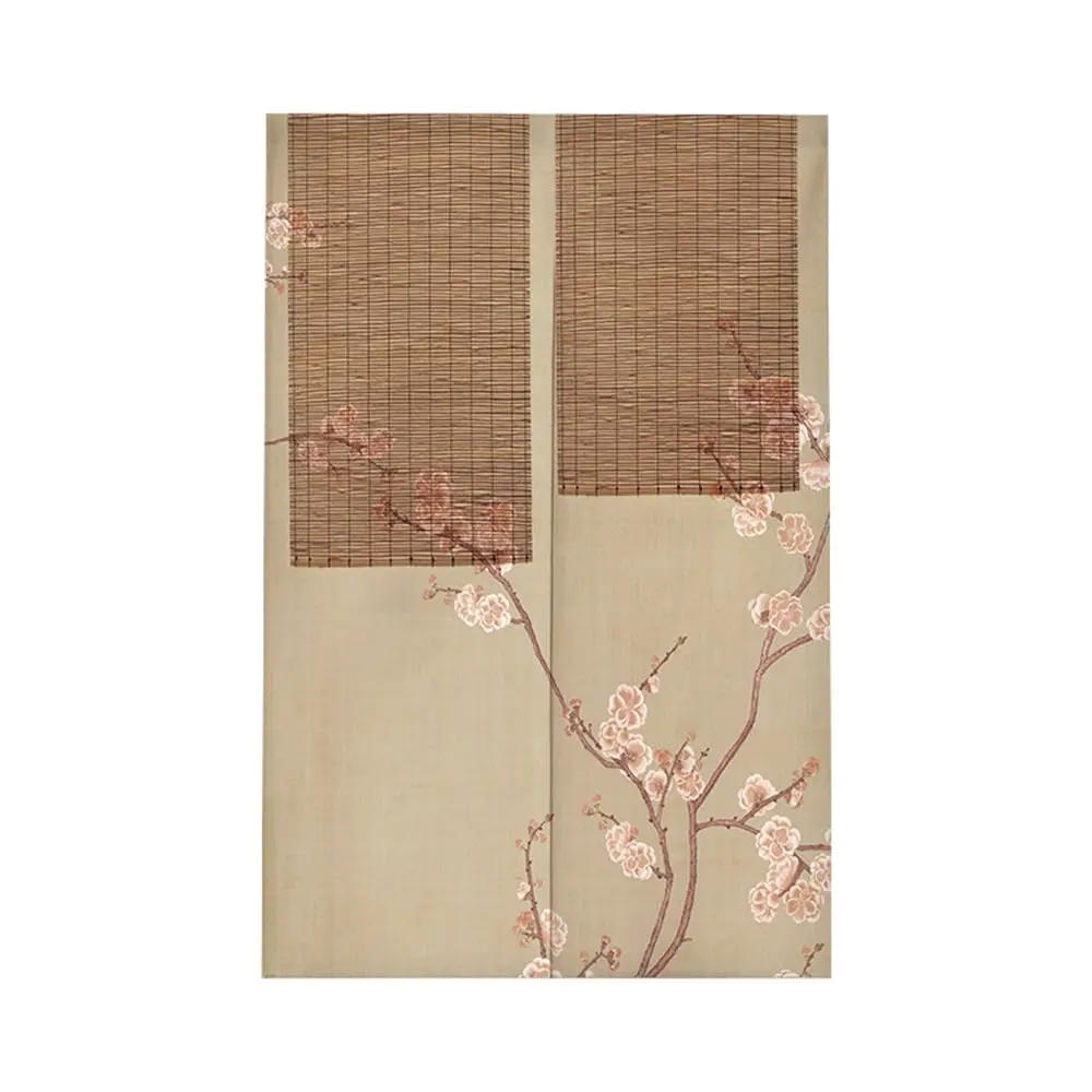 Description Picture 6 of itemBamboo mat Japanese Noren Doorway Curtain Cotton Linen Chinese Style Door Curtain Window Treatment Tapestry Shading Decorative