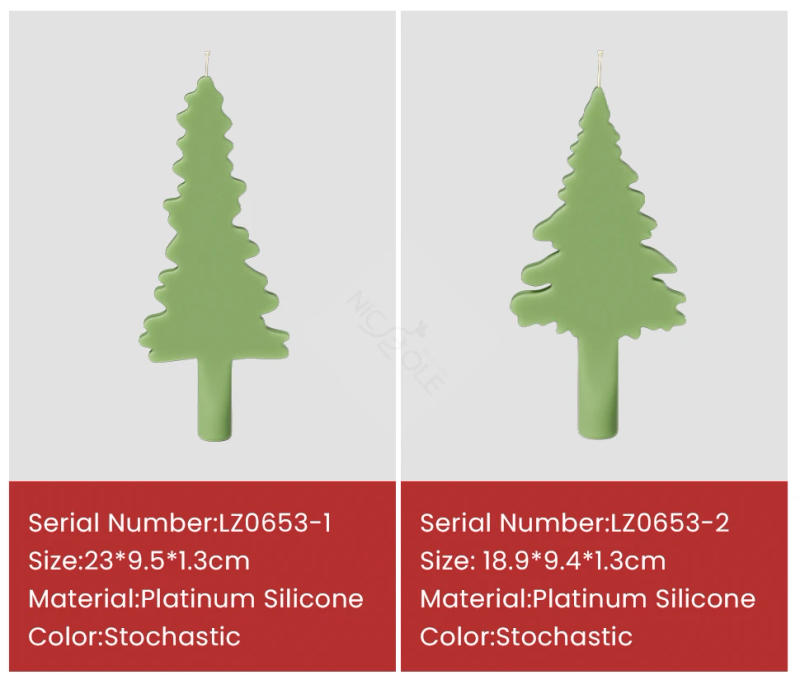 Description Picture 4 of itemBoowan Nicole Layered Christmas Tree Canddle Silicone Mold DIY Christmas Home Decor Mold for Scented Candles Soap Cookies Making