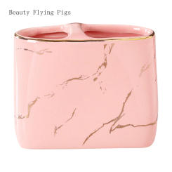 Creative ceramic toothbrush holder, bathroom, washbasin, storage rack, storage container cup holder mug holder stand