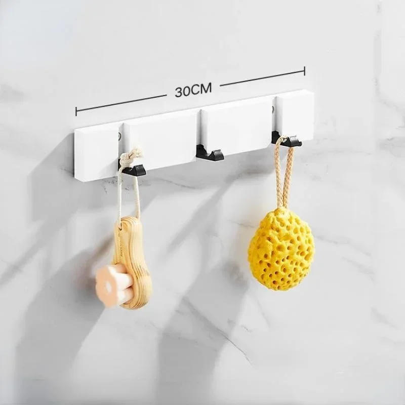 Description Picture 4 of itemLuxury Creative Wooden Invisible Door Row Hook Foldable Clothes Bag Key Hanging Hook Living Room Coat Rack Hallway Hangers