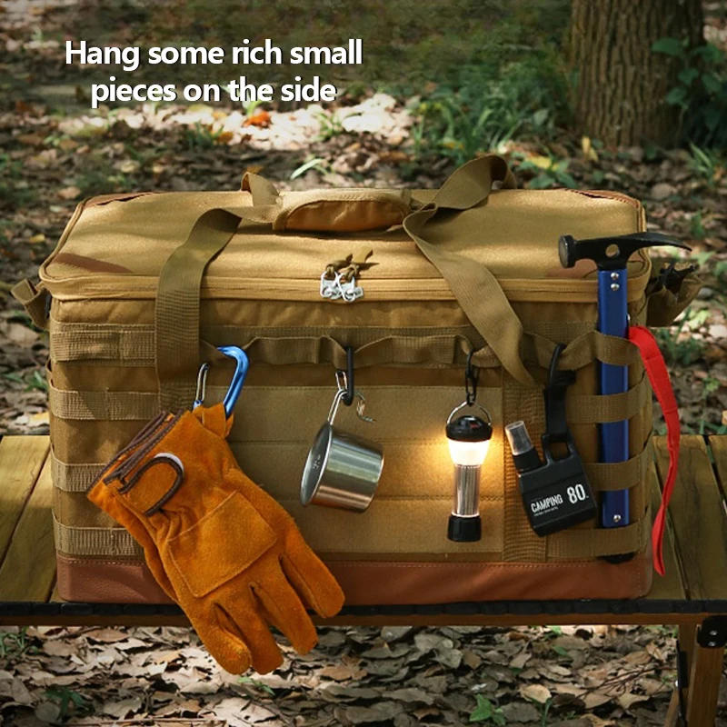 Description Picture 6 of item30L45L Outdoor Camping Picnic Bag Organizer Collapsible Large Capacity Tableware Storage Bag for Travel Hiking Camping 캠핑 피크닉 가방