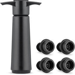 Wine Saver Pump with 4 Vacuum Stoppers Wine Stopper Reusable Bottle Sealer Keeps Wine Fresh Ideal Wine Accessories Gift