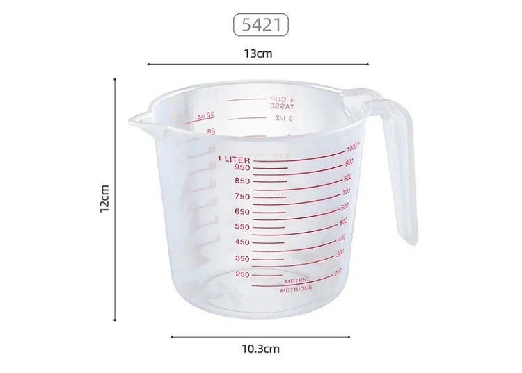 Description Picture 4 of item250/500/1000ML Easuring Cup Silicone Measuring Cups and Spoons Plastic Jug Digital Kitchen Scale Baking Tools Timer Accessories