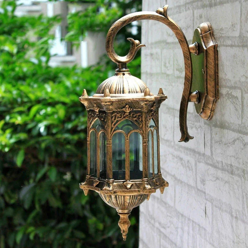 Description Picture 4 of itemArt Wall Lamp Home Decor Courtyard Lamps Aluminum Retro Wall Lights Outdoor Garden Waterproof Lighting 85-265V DC Wiring