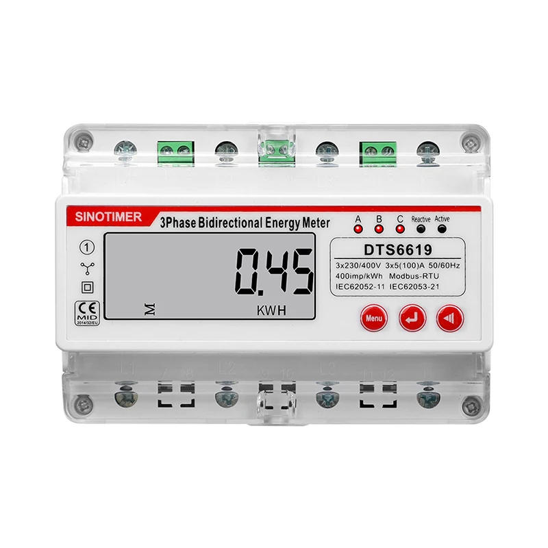 Description Picture 2 of itemMultifunction RS485 Wattmeter 100A 380V AC Three Phase Photovoltatic Energy Meter kWh Power Voltage Current Power HZ Meters