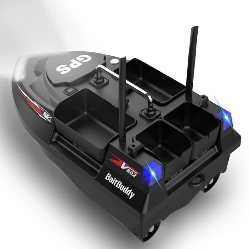 Description Picture 6 of item3KG Loading 500M Remote Control Fishing Bait Boat 160 GPS Pilot Points 4 Bait Tanks GPS Fish Bait Boat