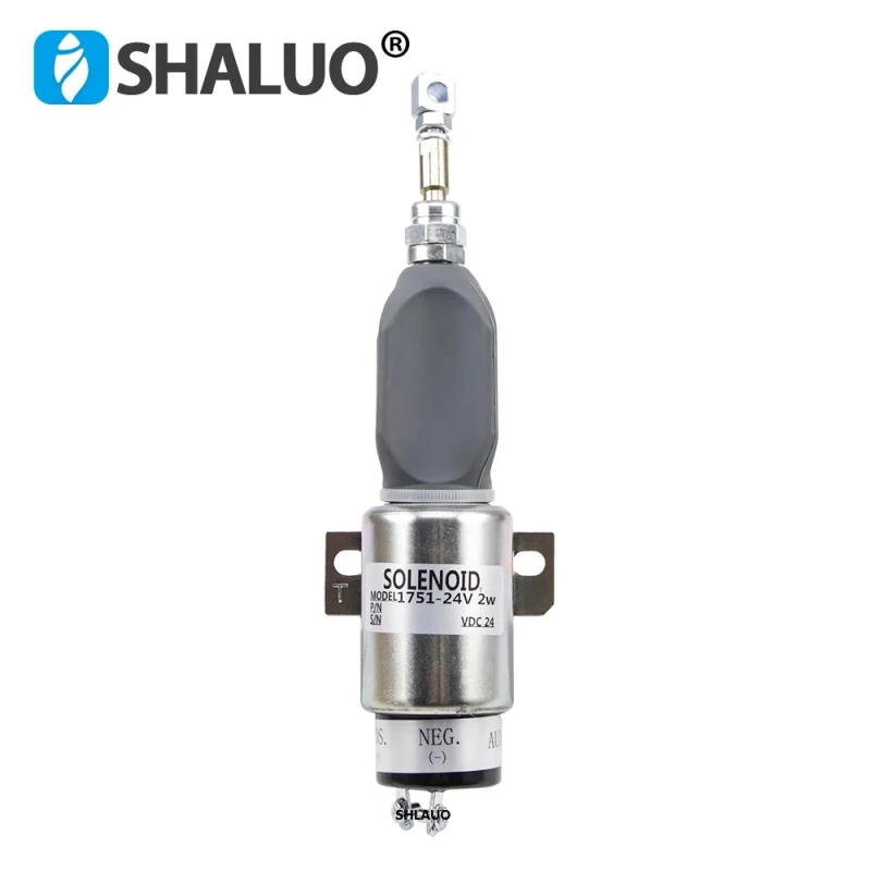 Description Picture 3 of itemNO Type Diesel Engine Stop Solenoid Valve Electronic Flameout Fuel Cut Off Shutdown Switch Generator Accessories Parts DC12V 24V