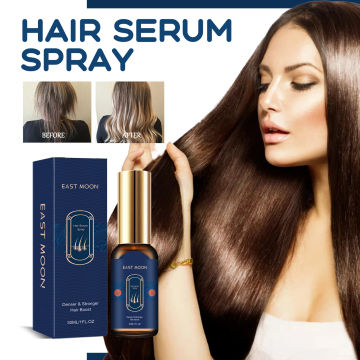 30ml East Moon Hair Care Spray Moisturizing Hydrating Strong Hair Nourishing Scalp Care Spray Anti-Hair Loss Solid Hair Thick