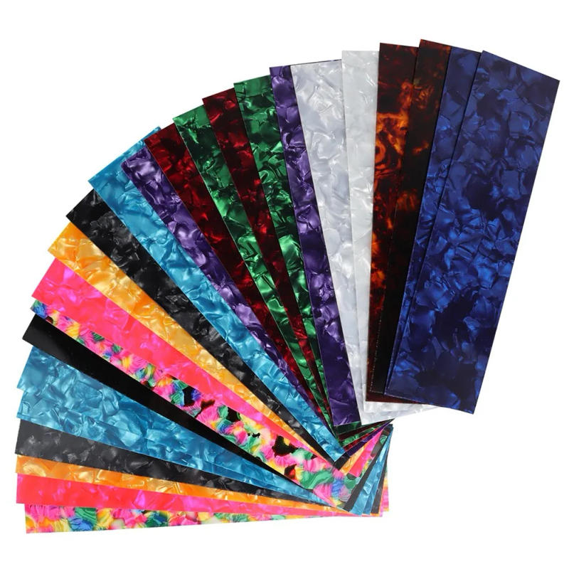 Description Picture 5 of item25Pcs Guitar Pick Punch Customize DIY Celluloid Sheet Film Strips Celluloid Guitar Pick Strips Create Picks With Any Picks Maker