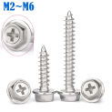 M3 M4 M5 M6 304 A2 Stainless Steel Self-Tapping Phillips Hex Screw Cross Hexagonal Flange Cross Head Screws Wood Nail