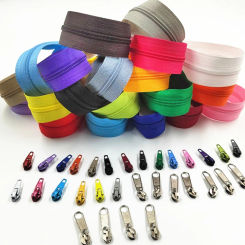 5 Meters Long Zipper 10  Sliders 20 Colors of 3# Nylon  Used For Zipper Clothing Handbags