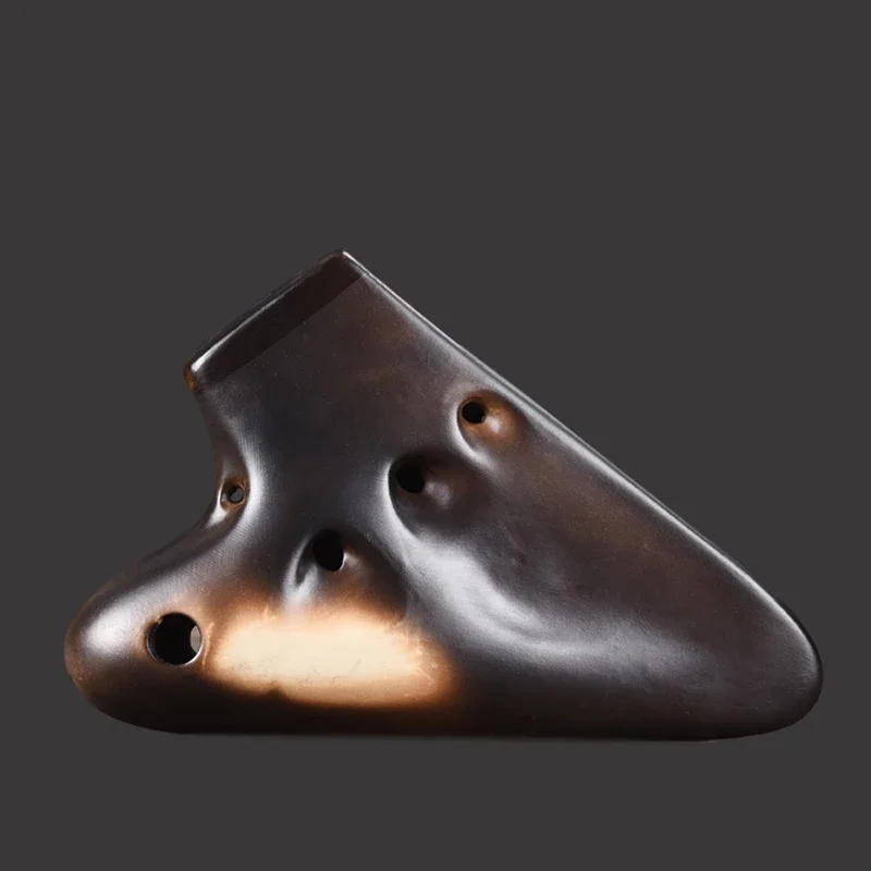 Description Picture 4 of itemProfessional Triple Ocarina Porcelain Advanced Alto C AC Smoked Ceramic Ocarinas Music Flute Traditional Orff Instruments Gifts
