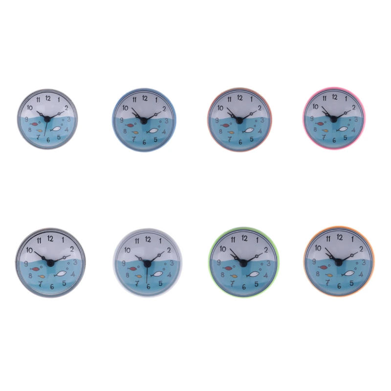 Description Picture 2 of itemBathroom Kitchen Silicone Clock with Suction Cup Waterproof Moistureproof Shower Bath Time Display Mini Wall Clock