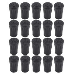 20Pcs Trekking Pole Rubber Tip Nordic Walk Stick Cane Climb Replacement Alpenstock Outdoor Camp Hike Protector Cap Tip