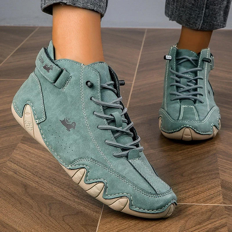 Description Picture 3 of itemSpring New Fashion Casual Women's Shoes White High Top Sports Shoes Comfortable, Breathable, Non Slip 2024 Men's Running Shoes