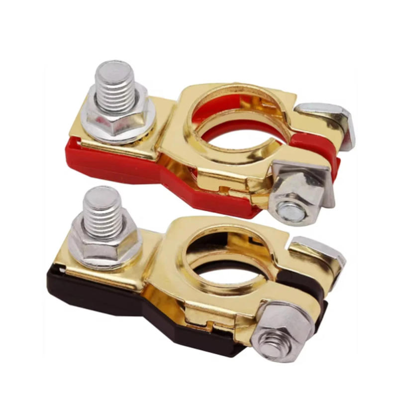 Description Picture 4 of item12V Battery Terminals Clamps For Car Caravan Boat Motorcycle Positive & Negative Electrode Quick Release Lift Off Connector