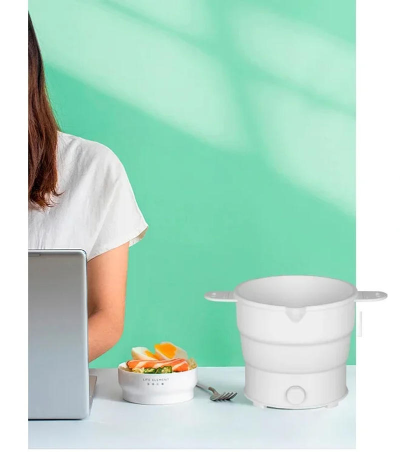 Description Picture 6 of itemFolding Electric Cooker Pot Multifunction Mini Hot Rice  Student Dormitory Noodle For Kitchen Home Travel EU 800w