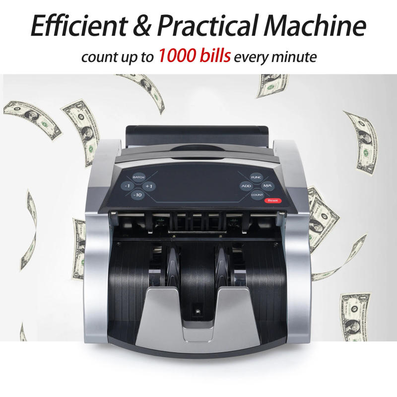 Description Picture 5 of itemMoney Counter Machine Counterfeit Bill Detector with UV MG IR Detection Automatic Money Detection Fast Counting for EURO/USD/KRW