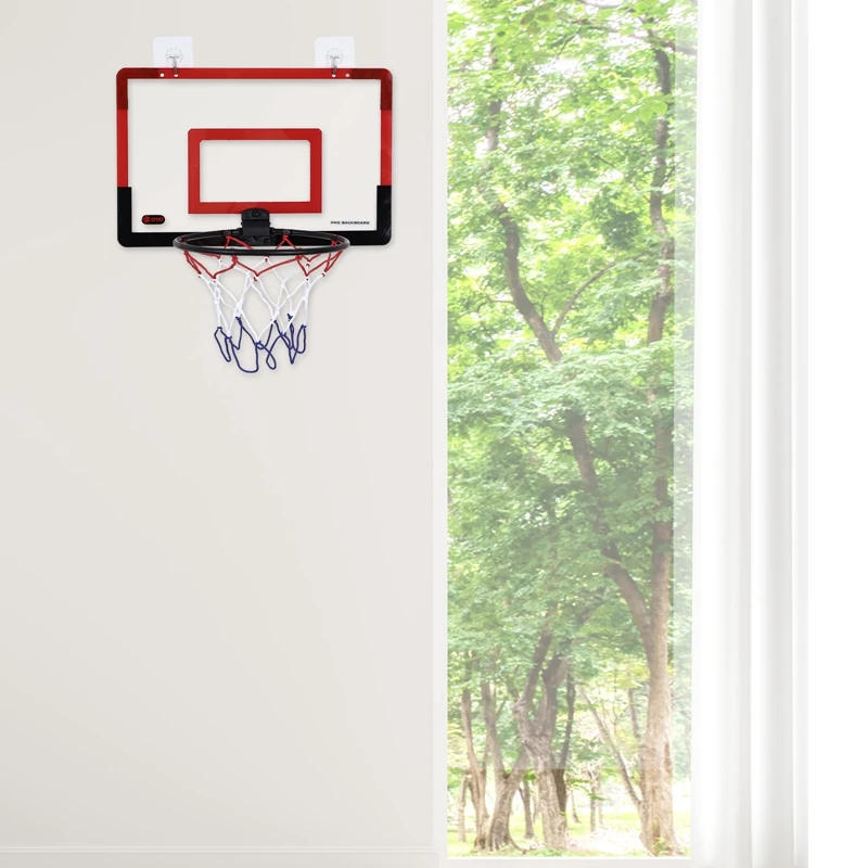 Description Picture 4 of itemMini Basketball Hoop for Kids Adults Indoor Small Basketball Hoop for Door Wall Mounted and Room Shooting Ball Sport Game Set