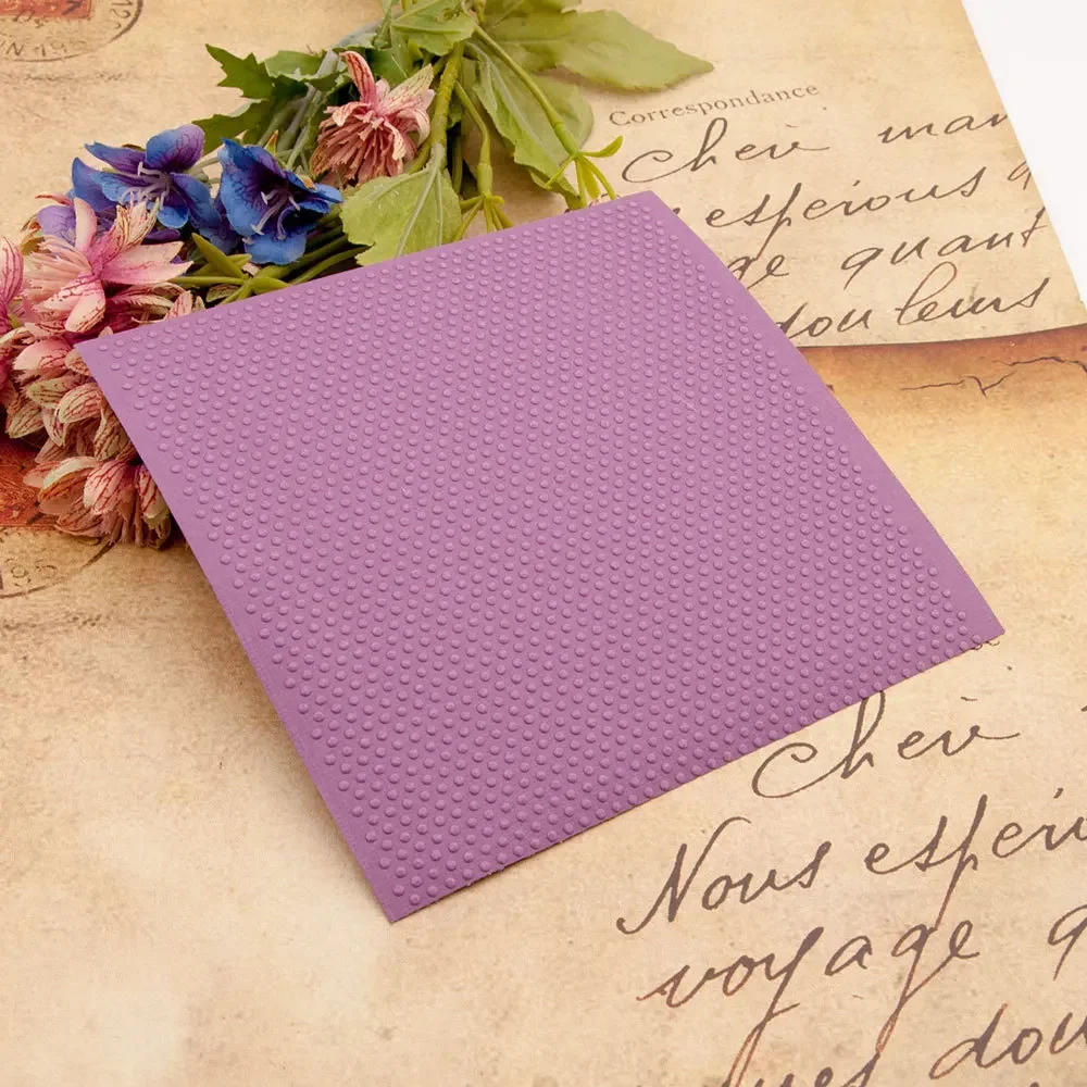 Description Picture 6 of itemDots Spots Pattern Embossing Folder for Card Making, DIY Plastic Scrapbooking Album DIY Craft Template Mold EM309