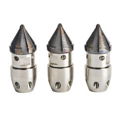 Sewage Pipe Dredging Nozzle 1/2 3/8 M22  Rotating High Pressure Nozzle Sludge Cleaning Tool