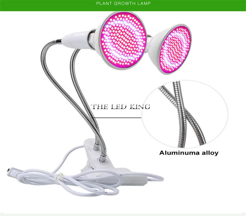 Description Picture 4 of itemPhyto Lamp Full Spectrum LED Grow Light E27 Plant Lamp Fitolamp For Indoor Seedlings Flower Fitolampy Grow Tent Box