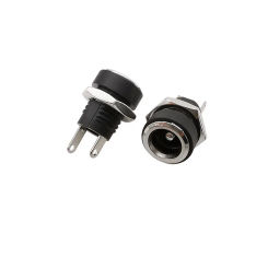 10/5/2Pcs 5.5 x 2.1mm DC Power Supply Female Jack Panel Mount Connector 5.5*2.1mm DC Socket Plug 2 Leg Terminal Plug Adapter