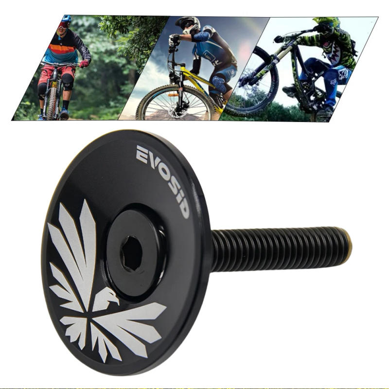 Description Picture 4 of itemMTB Road Bike Stem Headset Top Cap Cover with Screw Bike Stem Cover Bike Headset Cover for Fork Head Tube Cycling Accessories