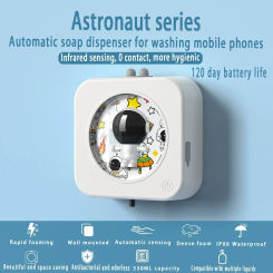 Cartoon Astronaut Automatic Sensor Washing Mobile Phone Automatic Liquid Soap Dispenser Bathroom Accessories Dispensers Foam
