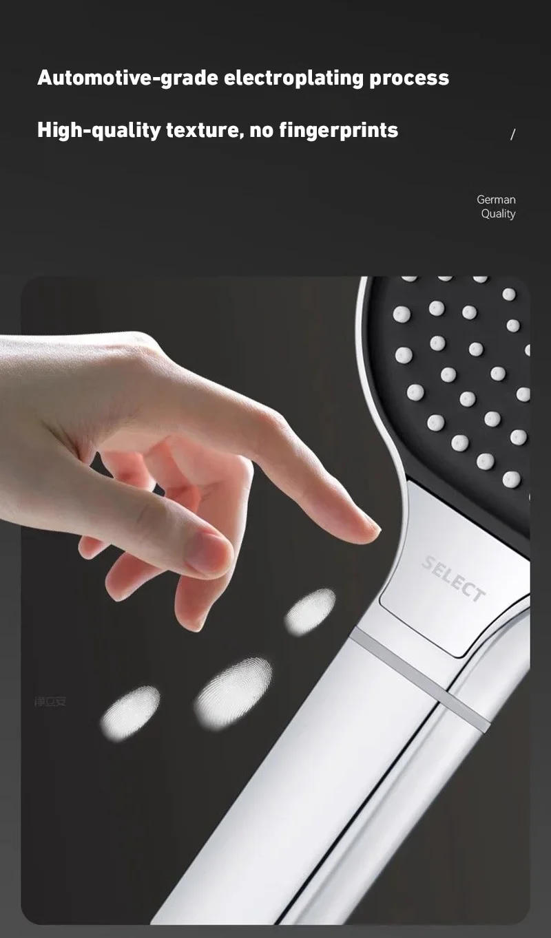 Description Picture 6 of itemXiaomi 13cm Large Panel 3 Modes Adjustable Shower Head  High Pressure Massage ShowerHead Filter Element HomeBathroom Accessories