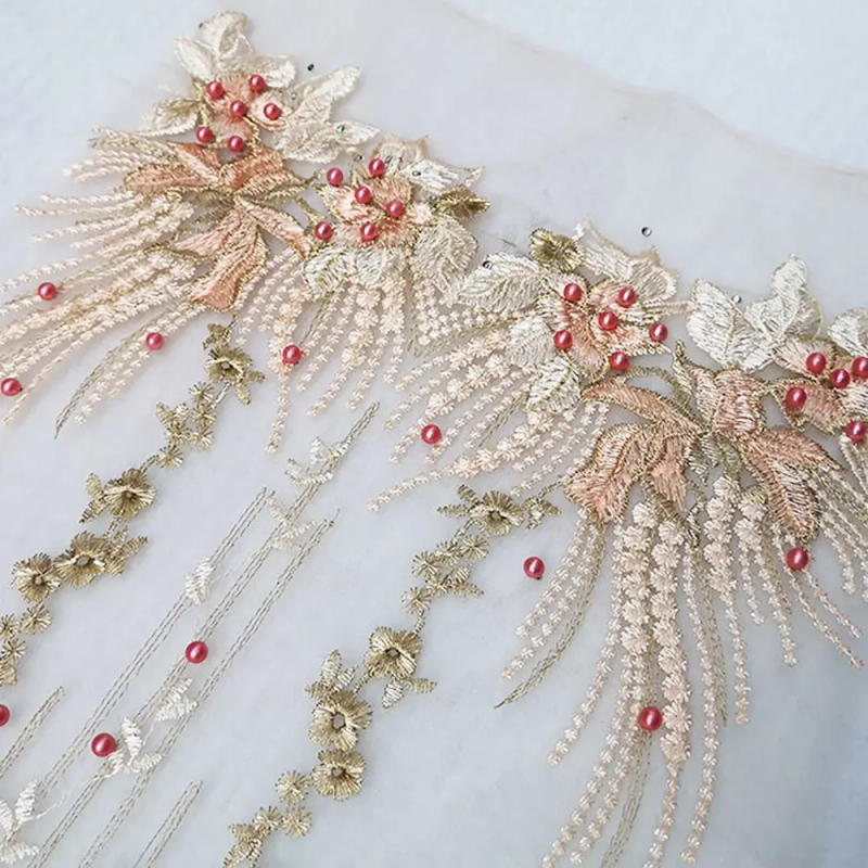 Description Picture 4 of itemEmbroidery Sewing On Patches Sequin Embroidery Sequined Embroidery Patches DIY Phoenix Tail Patch Sequins Patches Stage Costumes