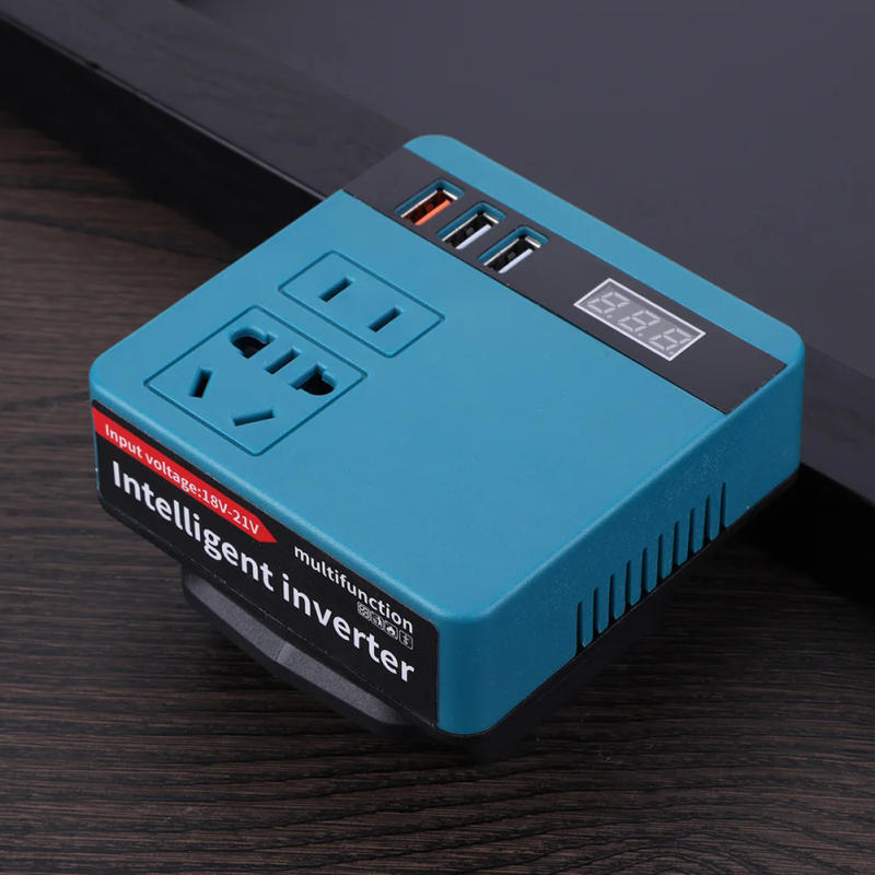 Description Picture 5 of item120W DC To AC Inverter DC 18V-21V To AC 220V Power Inverter Intelligent Battery Transformer for DeWalt/Makita/Milwaukee Battery