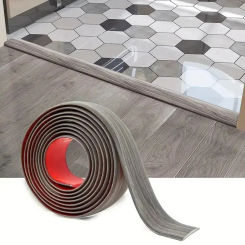 Wood Floor Transition Strip Edge Closing Strip Floor Seam Pvc Wear-Resistant Soft Plastic Flat Buckle Dge Pressing Threshold