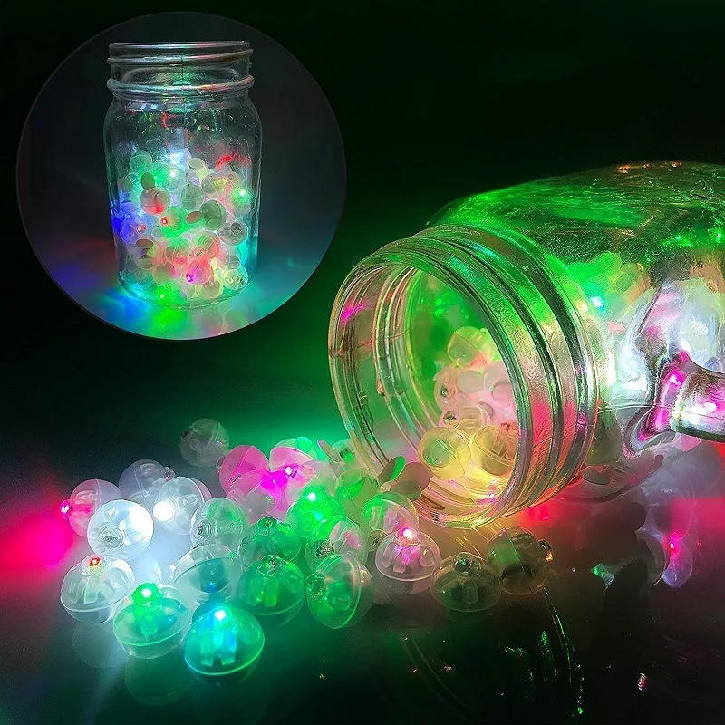 Description Picture 6 of itemTiny LED Balloon Lights Colored Luminous Flash Tumbler Light Mini Round Glow Ball Lamp for Lantern Christmas Wedding Party Decor