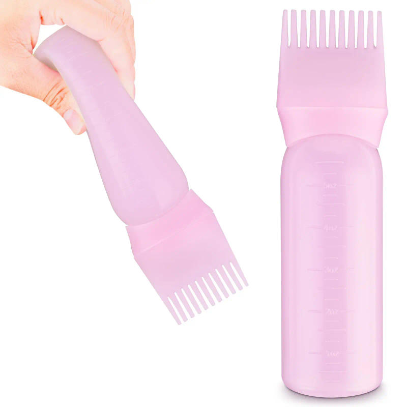 Description Picture 2 of itemHair Dye Root Comb Applicator Bottle Applicator Bottles for Hair Dye with Graduated Scale Hair Coloring Brush Bottles for Salon