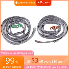 2pcs Durable Nylon Cargo Tie Down Luggage Lash Belt Strap with Cam Buckle Travel Kits Camping Luggage Strap Accessories 200cm