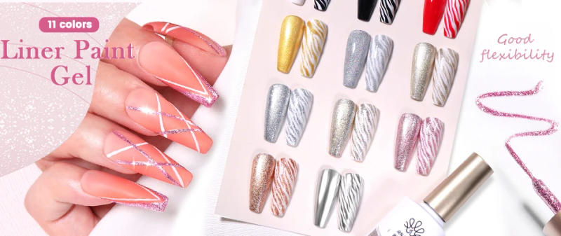 Description Picture 5 of itemBORN PRETTY 10ml Milky White Jelly Nude Gel Nail Polish Glitter Gel Polish Sheer Iridescent Sparking Semi-permanent Varnis