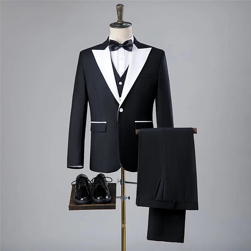 Description Picture 3 of itemBlazer Suit For Men 2 Piece Outfit Set Suits High Quality 2024 Pants Mens Clothing Fashion Party Wedding Tuxedo Jackets coats