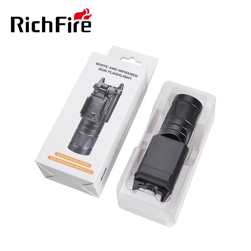 Description Picture 2 of itemRichFire SFD054 Tactical Flashlight SST20+IR850 450LM Rechargeable Torch with 20mm Picatinny Rail Mount for Pistol Handgun Rifle